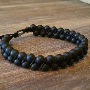 Onyx Braided Adjustable Bracelet